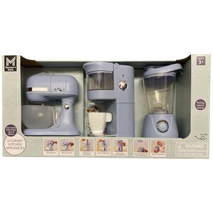 Member's Mark 3-Piece Gourmet Kitchen Appliances Playset, Ages 3+ - Blue